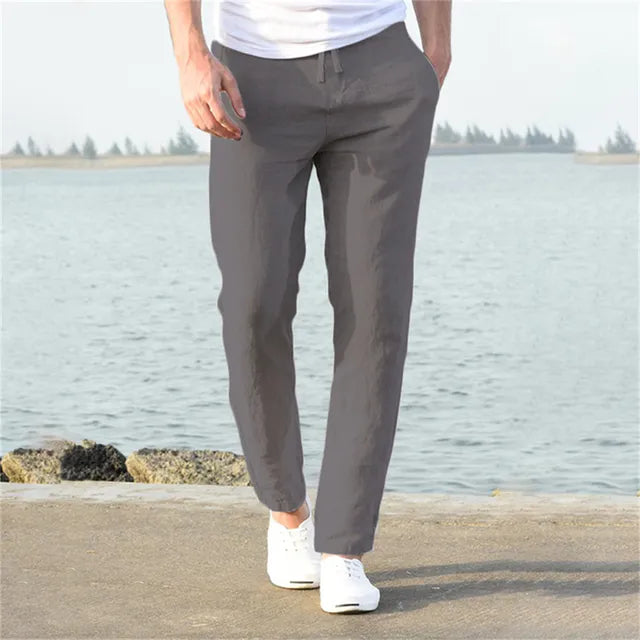 Poli - Men's Lightweight Linen Trousers for a Perfect Summer