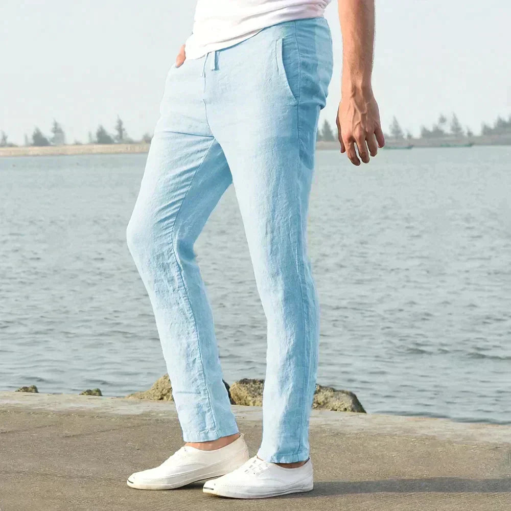 Poli - Men's Lightweight Linen Trousers for a Perfect Summer