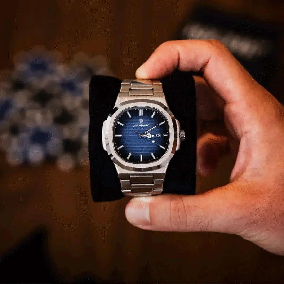 Men's Luxe Nautilus™ Watch with Complimentary Bracelet Kit – Great Deal!