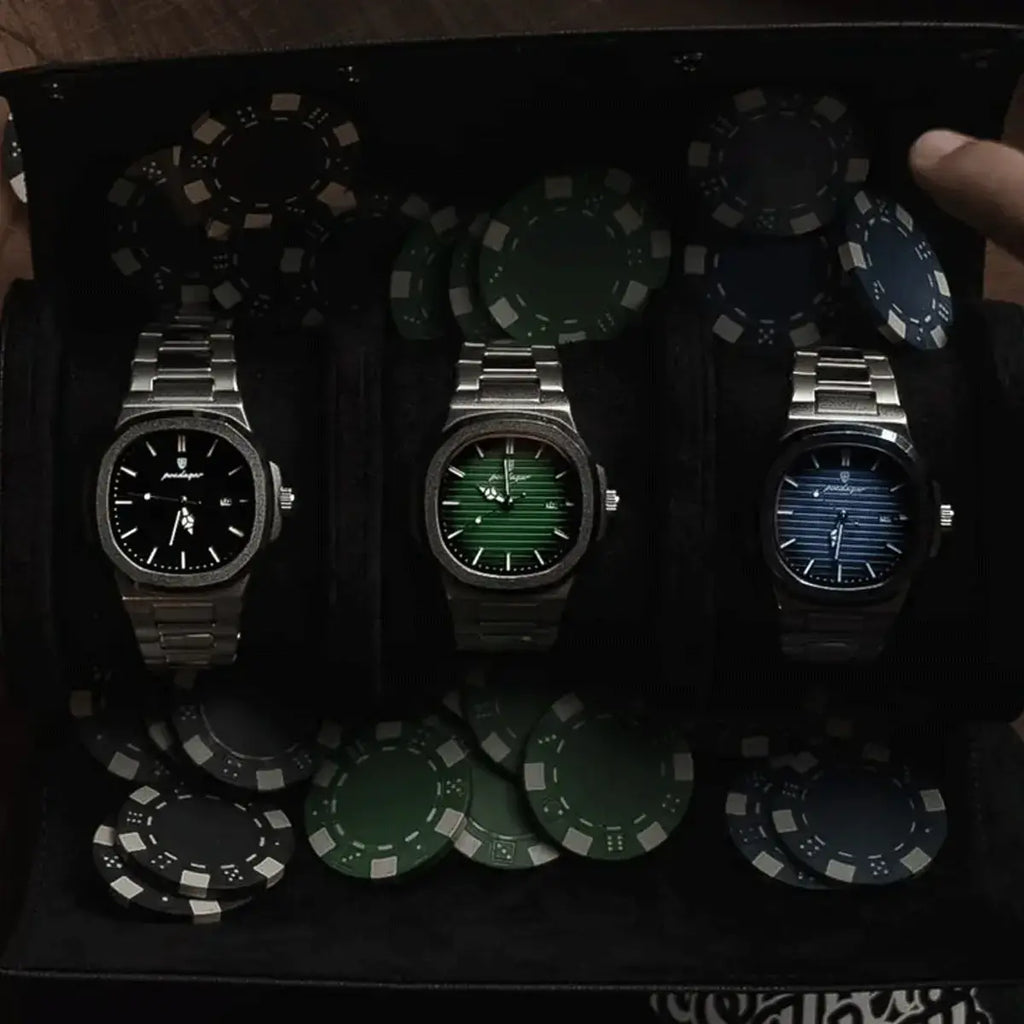 Men's Luxe Nautilus™ Watch with Complimentary Bracelet Kit – Great Deal!