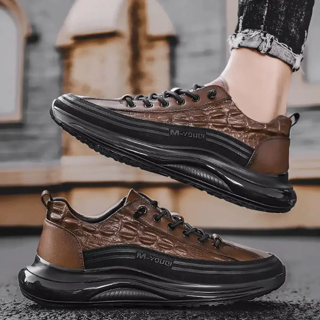 Drako® Men's Croc Skin Sneakers