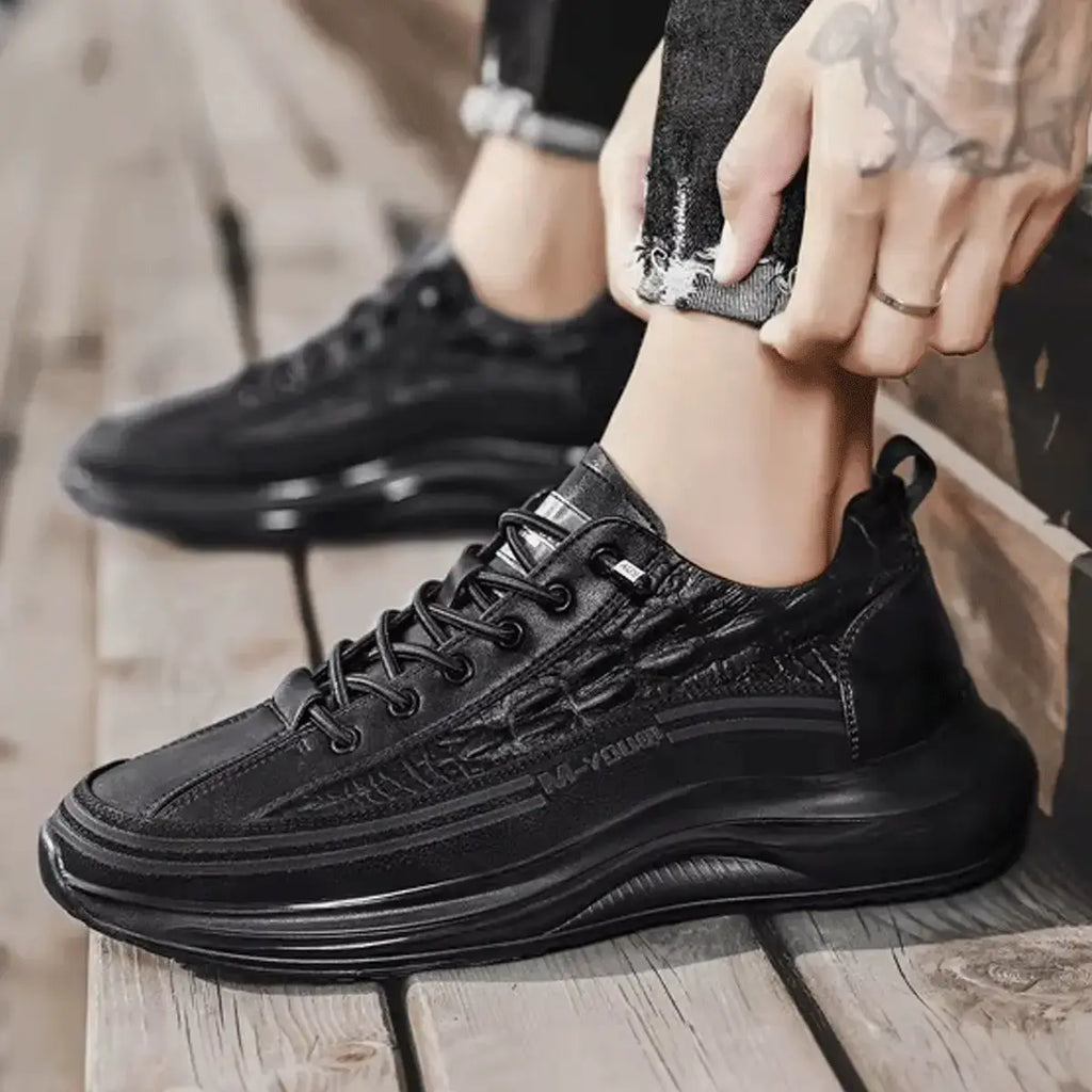 Drako® Men's Croc Skin Sneakers