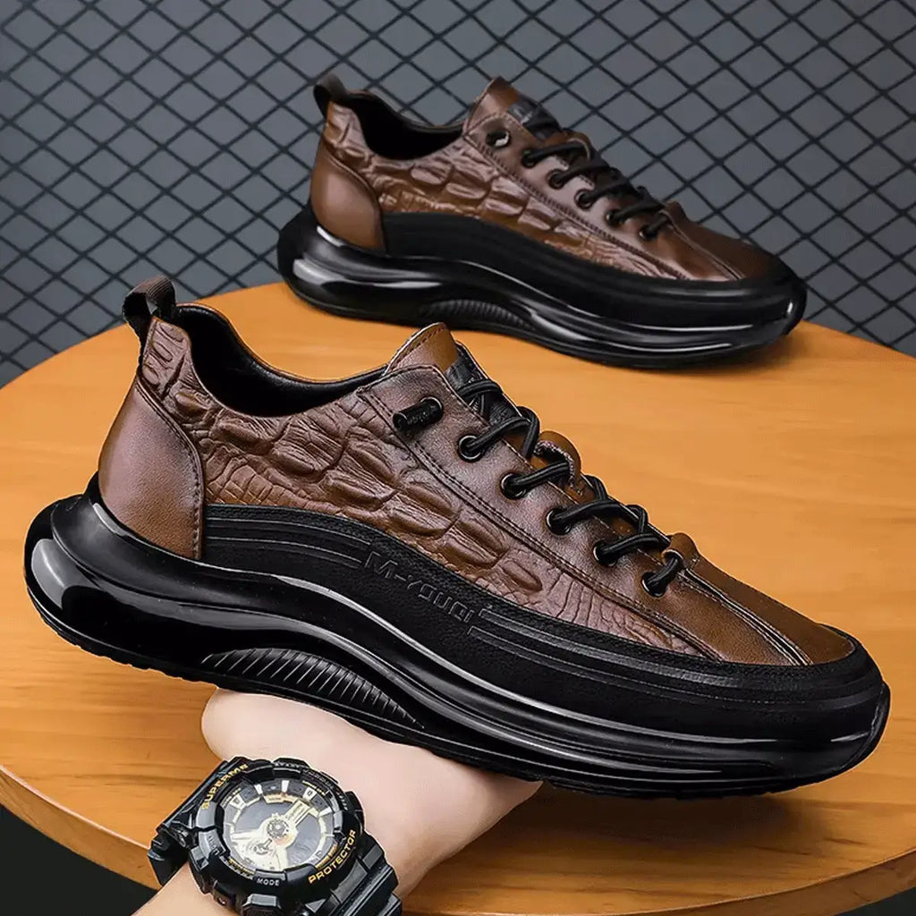 Drako® Men's Croc Skin Sneakers