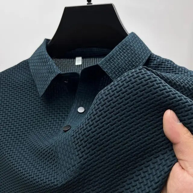 Premium Textured Slim Fit Polo Shirt